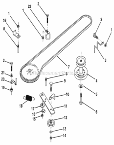 Page M Diagram and Parts List for 917256920  Craftsman Lawn Tractor