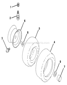 Page B Diagram and Parts List for 917256920  Craftsman Lawn Tractor