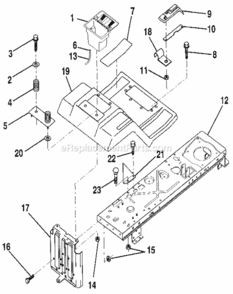Page E Diagram and Parts List for 917256920  Craftsman Lawn Tractor