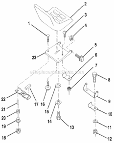 Page F Diagram and Parts List for 917256920  Craftsman Lawn Tractor