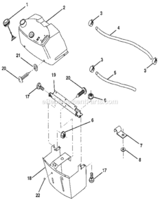 Page G Diagram and Parts List for 917256920  Craftsman Lawn Tractor