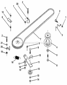 Page M Diagram and Parts List for 917256921  Craftsman Lawn Tractor