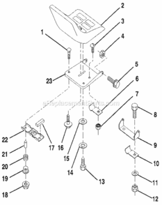 Page F Diagram and Parts List for 917256921  Craftsman Lawn Tractor