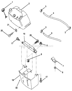 Page G Diagram and Parts List for 917256921  Craftsman Lawn Tractor