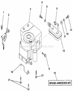 Page J Diagram and Parts List for 917256922  Craftsman Lawn Tractor
