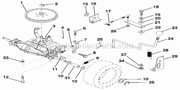 Page L Diagram and Parts List for 917256922  Craftsman Lawn Tractor