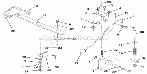 Page M Diagram and Parts List for 917256922  Craftsman Lawn Tractor