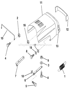 Page B Diagram and Parts List for 917256922  Craftsman Lawn Tractor