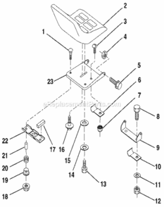 Page D Diagram and Parts List for 917256922  Craftsman Lawn Tractor
