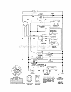 Page K Diagram and Parts List for 917256940  Craftsman Lawn Tractor