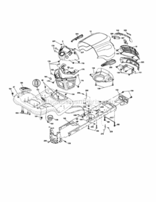 Page B Diagram and Parts List for 917256940  Craftsman Lawn Tractor