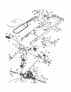 Page C Diagram and Parts List for 917256940  Craftsman Lawn Tractor
