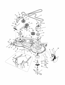 Part Location Diagram of 404265X613 Craftsman Deck.Wldment