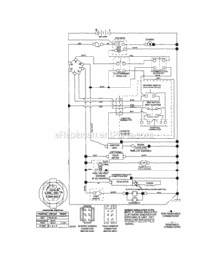 Page K Diagram and Parts List for 917256960  Craftsman Lawn Tractor