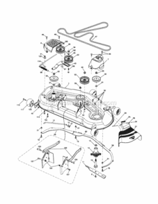 Page H Diagram and Parts List for 917256960  Craftsman Lawn Tractor