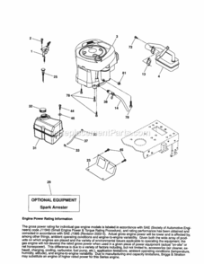Page H Diagram and Parts List for 917256990  Craftsman Lawn Tractor