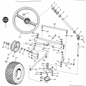 Page C Diagram and Parts List for 91725700  Craftsman Lawn Tractor