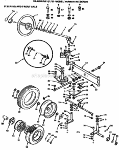 Page C Diagram and Parts List for 917257020  Craftsman Lawn Mower