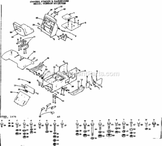 Page A Diagram and Parts List for 917257030  Craftsman Lawn Tractor