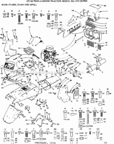 Page A Diagram and Parts List for 917257060  Craftsman Lawn Tractor