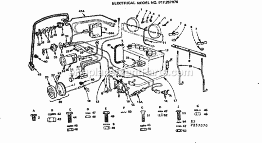 Part Location Diagram of 8027R Craftsman Wire
