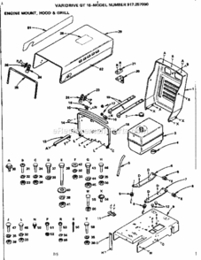 Part Location Diagram of 1580J Craftsman Decal