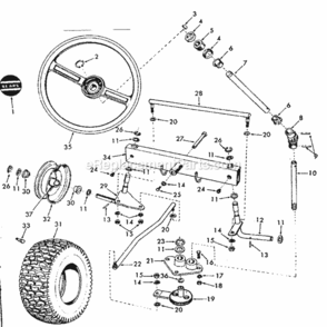 Page B Diagram and Parts List for 91725710  Craftsman Lawn Tractor