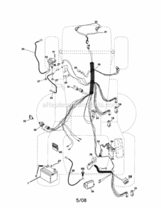 Page A Diagram and Parts List for 917257150  Craftsman Lawn Tractor