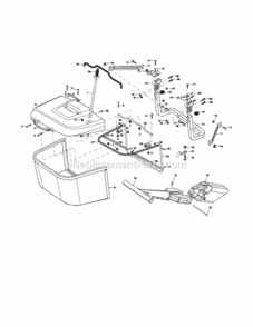 Page K Diagram and Parts List for 917257161  Craftsman Lawn Tractor