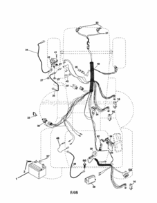Page A Diagram and Parts List for 917257170  Craftsman Lawn Tractor