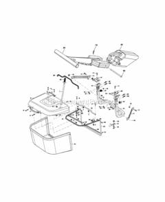 Page K Diagram and Parts List for 917257170  Craftsman Lawn Tractor