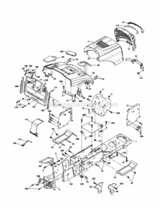 Page B Diagram and Parts List for 917257170  Craftsman Lawn Tractor