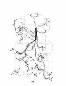 Page A Diagram and Parts List for 917257250  Craftsman Lawn Tractor