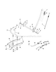 Page J Diagram and Parts List for 917257250  Craftsman Lawn Tractor