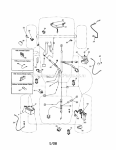 Page A Diagram and Parts List for 917257251  Craftsman Lawn Tractor