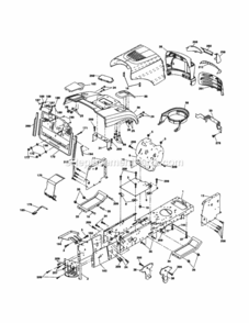 Page B Diagram and Parts List for 917257252  Craftsman Lawn Tractor