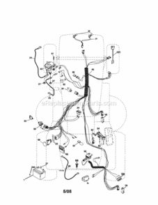 Page A Diagram and Parts List for 917257260  Craftsman Lawn Tractor