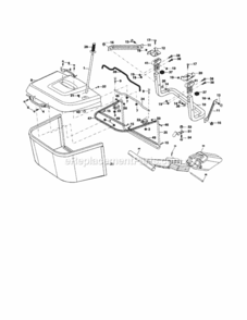 Page K Diagram and Parts List for 917257261  Craftsman Lawn Tractor