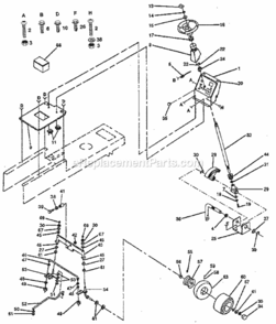 Page D Diagram and Parts List for 917257350  Craftsman Lawn Tractor