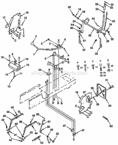 Page E Diagram and Parts List for 917257360  Craftsman Lawn Tractor