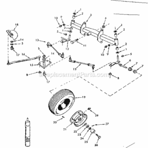 Page B Diagram and Parts List for 91725741  Craftsman Lawn Tractor
