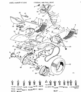 Page C Diagram and Parts List for 91725742  Craftsman Lawn Tractor