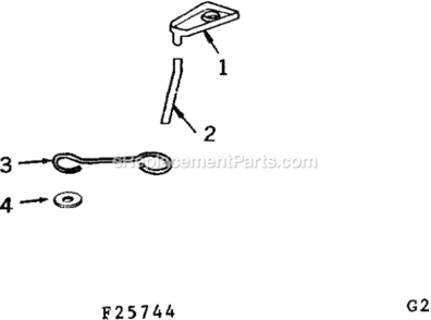 Page G Diagram and Parts List for 91725744  Craftsman Lawn Tractor