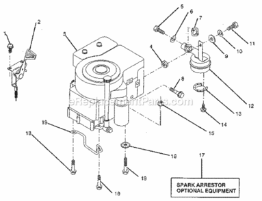 Page J Diagram and Parts List for 917257460  Craftsman Lawn Tractor