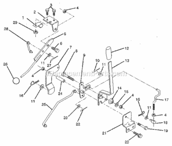 Part Location Diagram of 127028 Craftsman Lift Handle