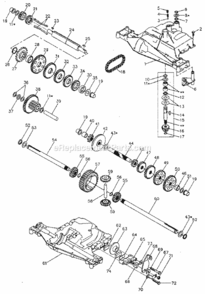 Page P Diagram and Parts List for 917257460  Craftsman Lawn Tractor