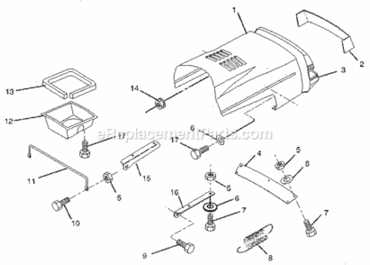 Page B Diagram and Parts List for 917257460  Craftsman Lawn Tractor