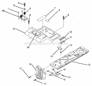 Part Location Diagram of 126701X Craftsman Pad