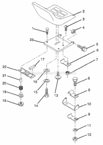 Page D Diagram and Parts List for 917257460  Craftsman Lawn Tractor