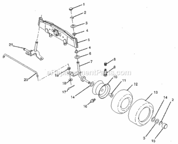 Part Location Diagram of 128543 Craftsman Axle